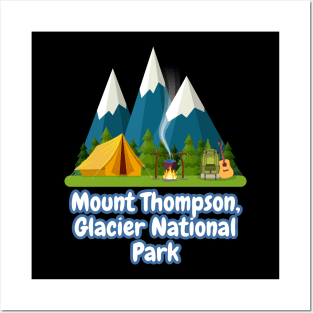 Mount Thompson, Glacier National Park Posters and Art